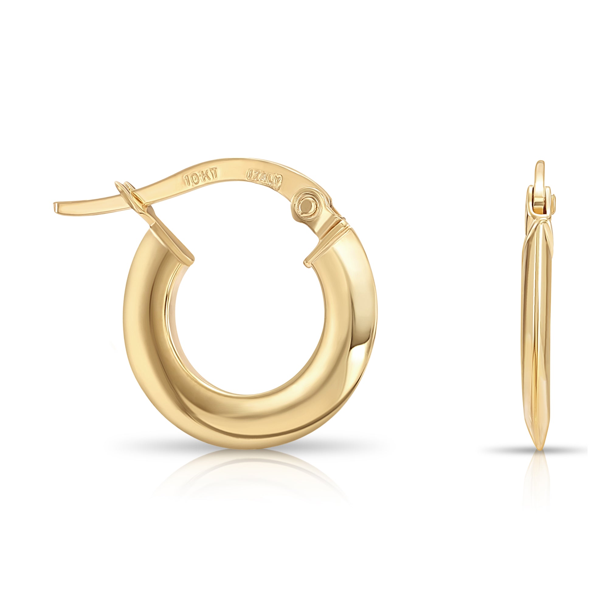 Deals 10k yellow gold hoops