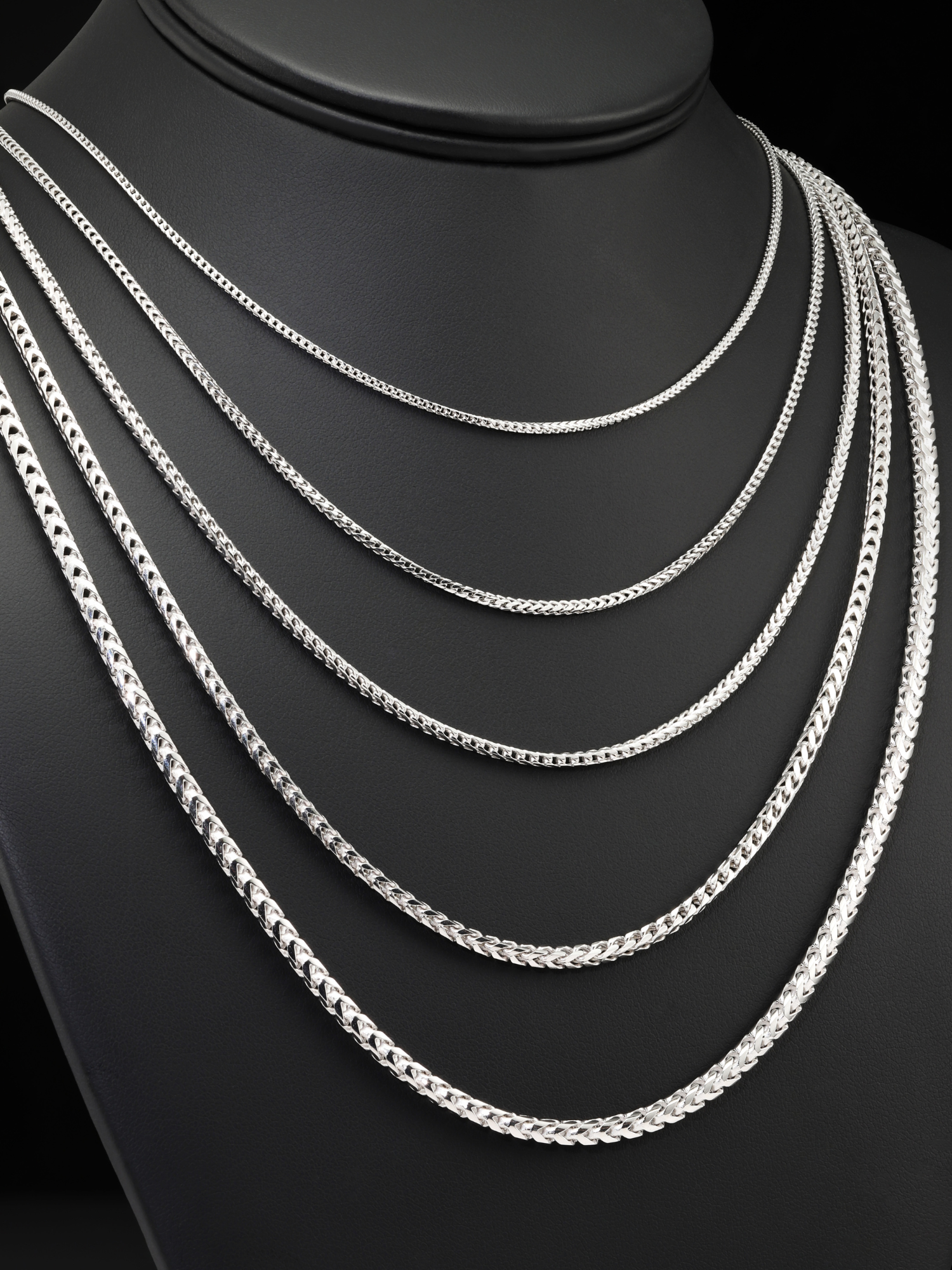 925 store Sterling Silver Franco Box Long Length Chain