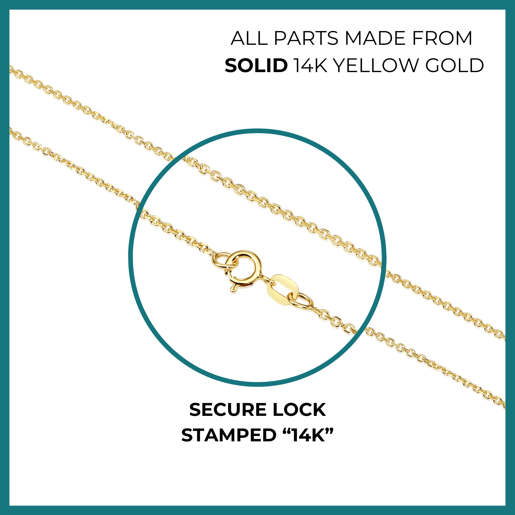 Secure fashion gold chain