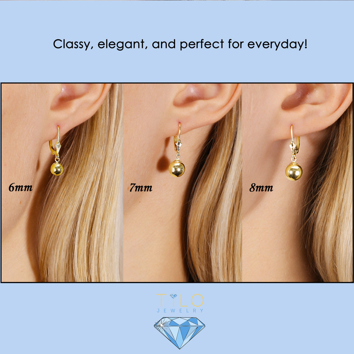 14k popular dangle earrings