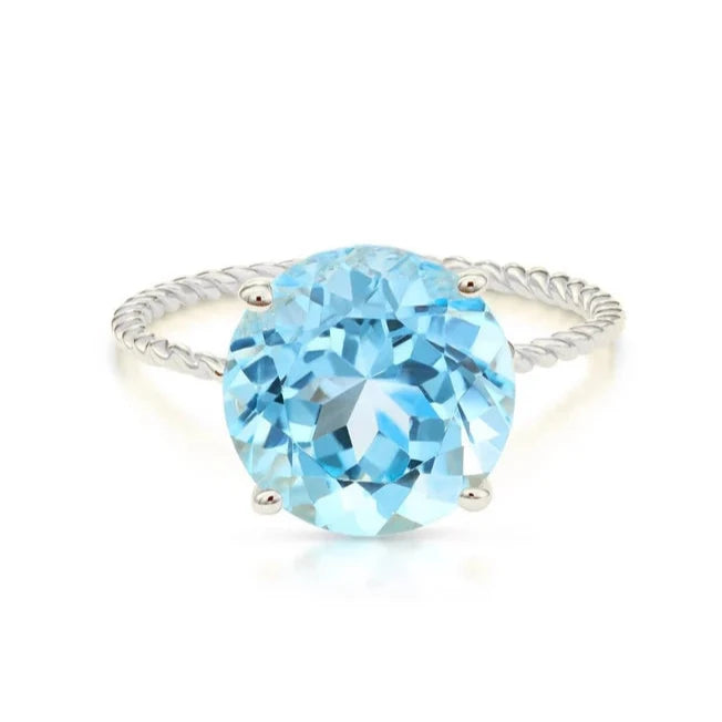 New 925 silver with blue topaz shops ring