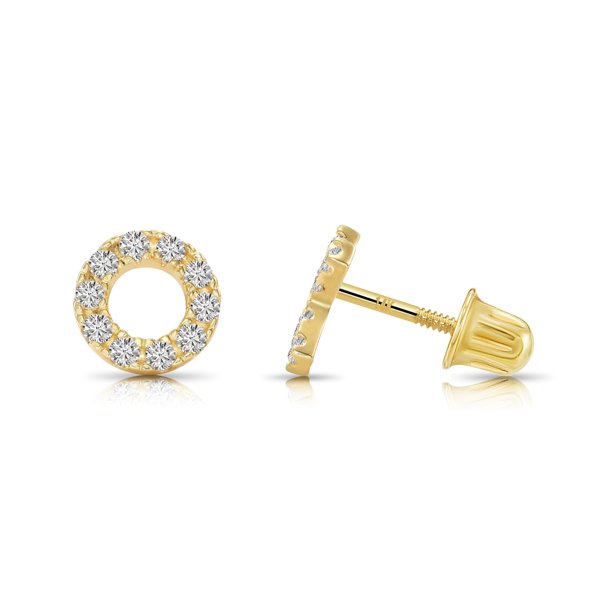 14K newest Gold XO Earrings