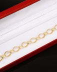 Puff Mariner Heart Link Bracelets in 14k Gold, Fine Ultra Quality Chains, 7.5 inch Real Gold Bracelets