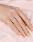 14k Yellow Gold Solitaire Heart Ring