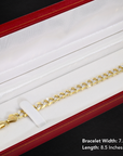 Italian 925 Solid Silver Curb Chain with two-tone Gold Plating, Hand Engraved Diamond-Cuts, Strong Lobster Lock