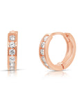 Sterling Silver Small Huggie Hoop Earrings, Available in 3 Colors