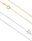 14k Gold Diamond Cut Cable Chain, Available in 14k Yellow Or White Gold, Pendant Chain Necklace