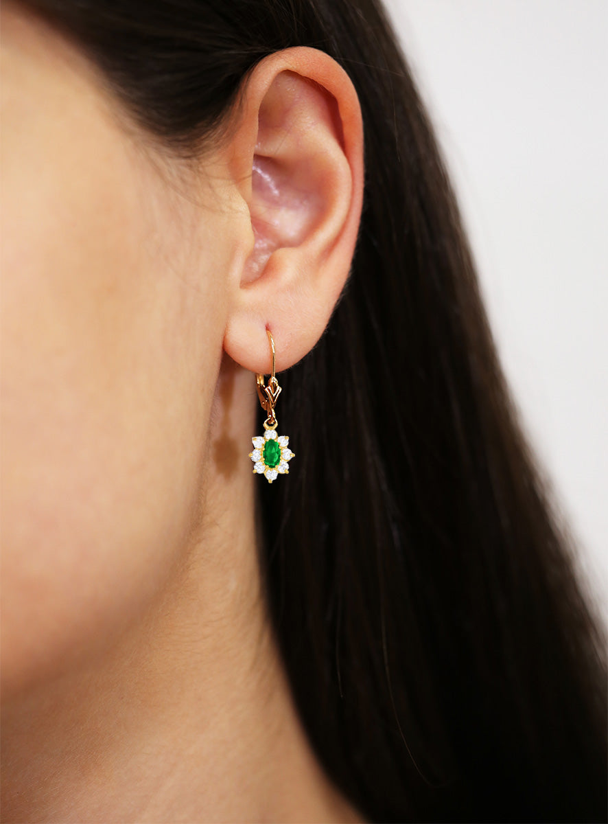 Ceyt and zircon earrings. Natural stone. Red earring. Blue buy earring. Green earring. For women.