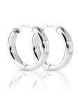 Sterling Silver High Polish Classic Huggie Hoop Earrings