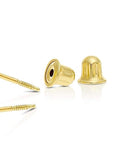 10k Solid Gold Screw Backings, Additional Full Pair Replacement