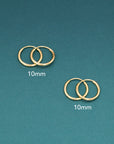 Bundle SET! 14k Gold Round Endless Hoop Earrings