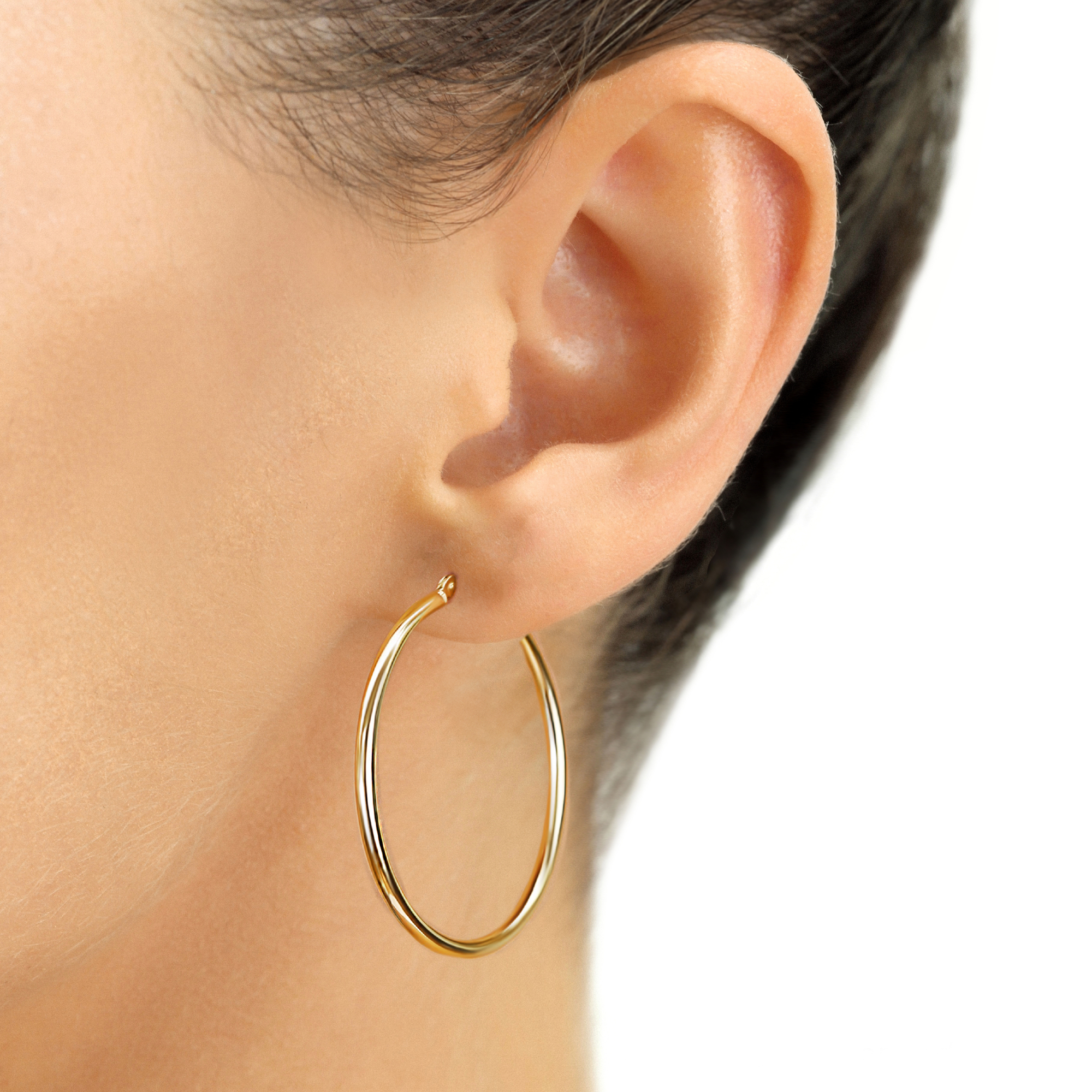 Single Replacement 14k Yellow Gold Classic Hoop Earring, 2mm