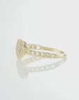 14K Gold Lab Diamond Heart Ring, 0.17ctw