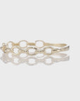 Solid 14k Gold Stackable Cuban Link Ring