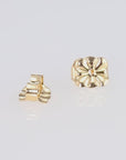 14k Gold Fancy Push Backings, Larger and Comfortable Additional Full Pair Replacement