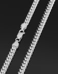 Solid Silver 5mm Cuban Chains, Italian 925 Pure , Strong Lobster Lock in Sterling Silver