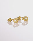 10k Yellow Gold Elephant Stud Earrings