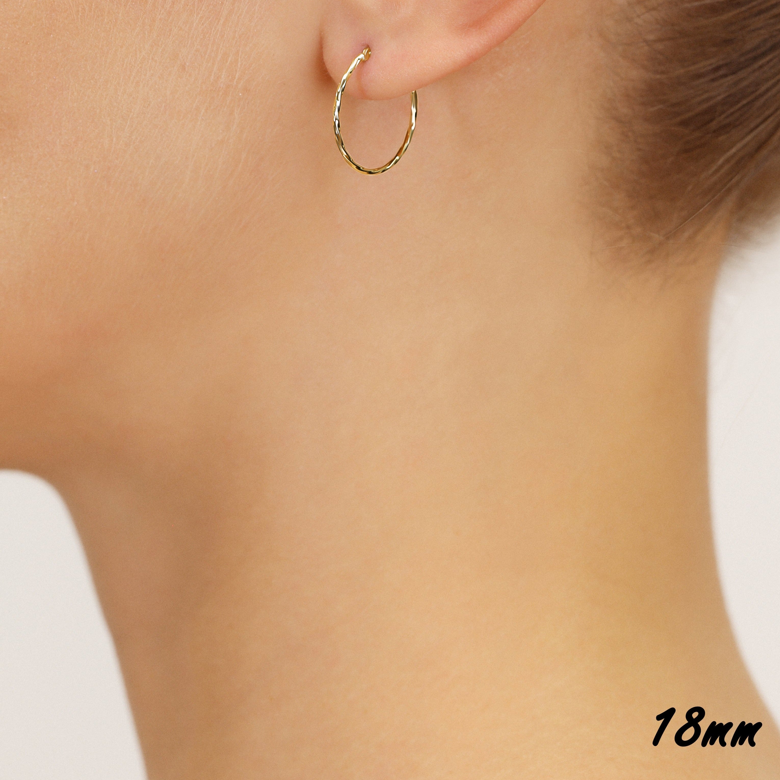 Thin on sale gold earrings