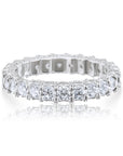 CZ Eternity Engagement Band Ring In , 3mm Width Sterling Silver