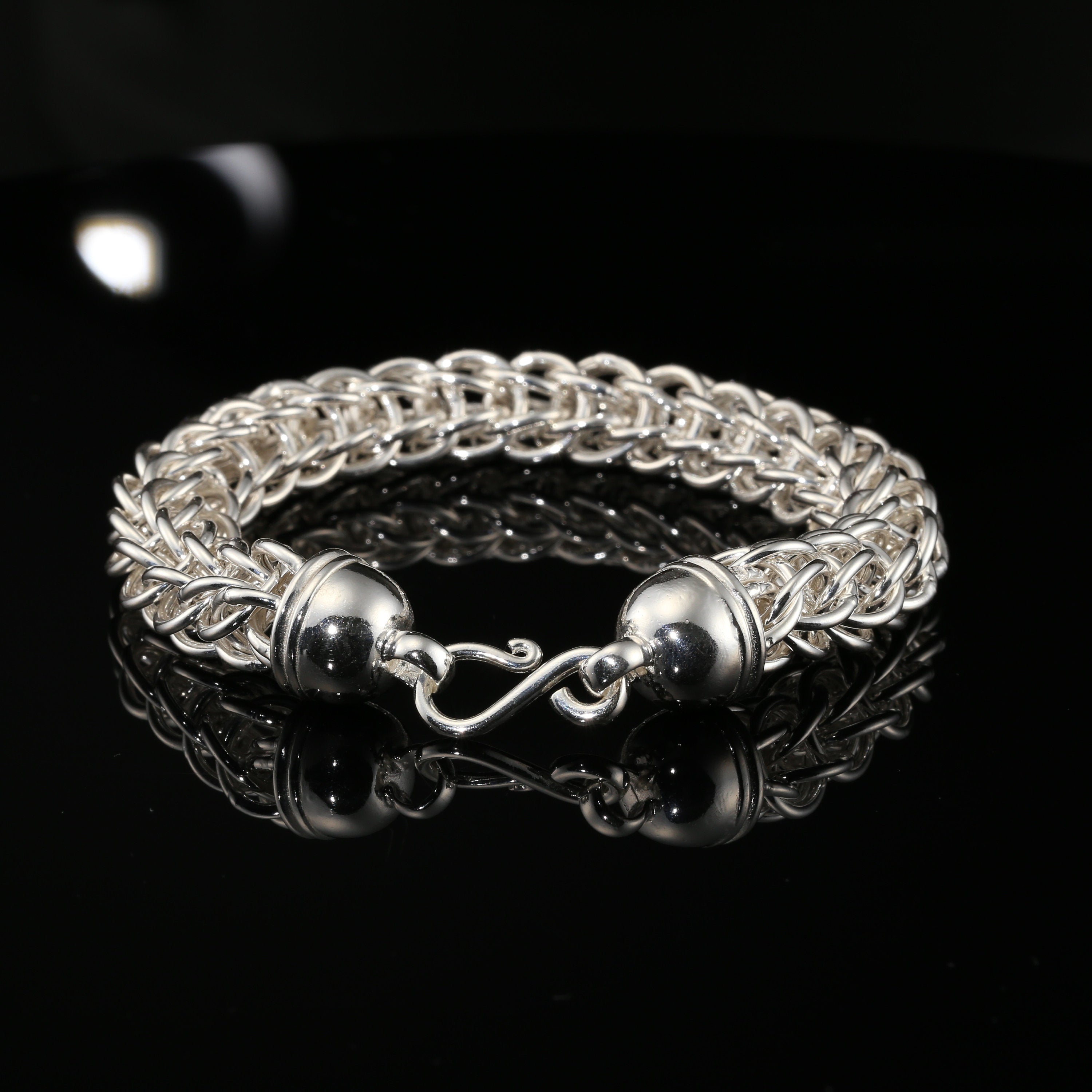 Selling Wide & Heavy Rizzio Chain Sterling Silver Bracelet