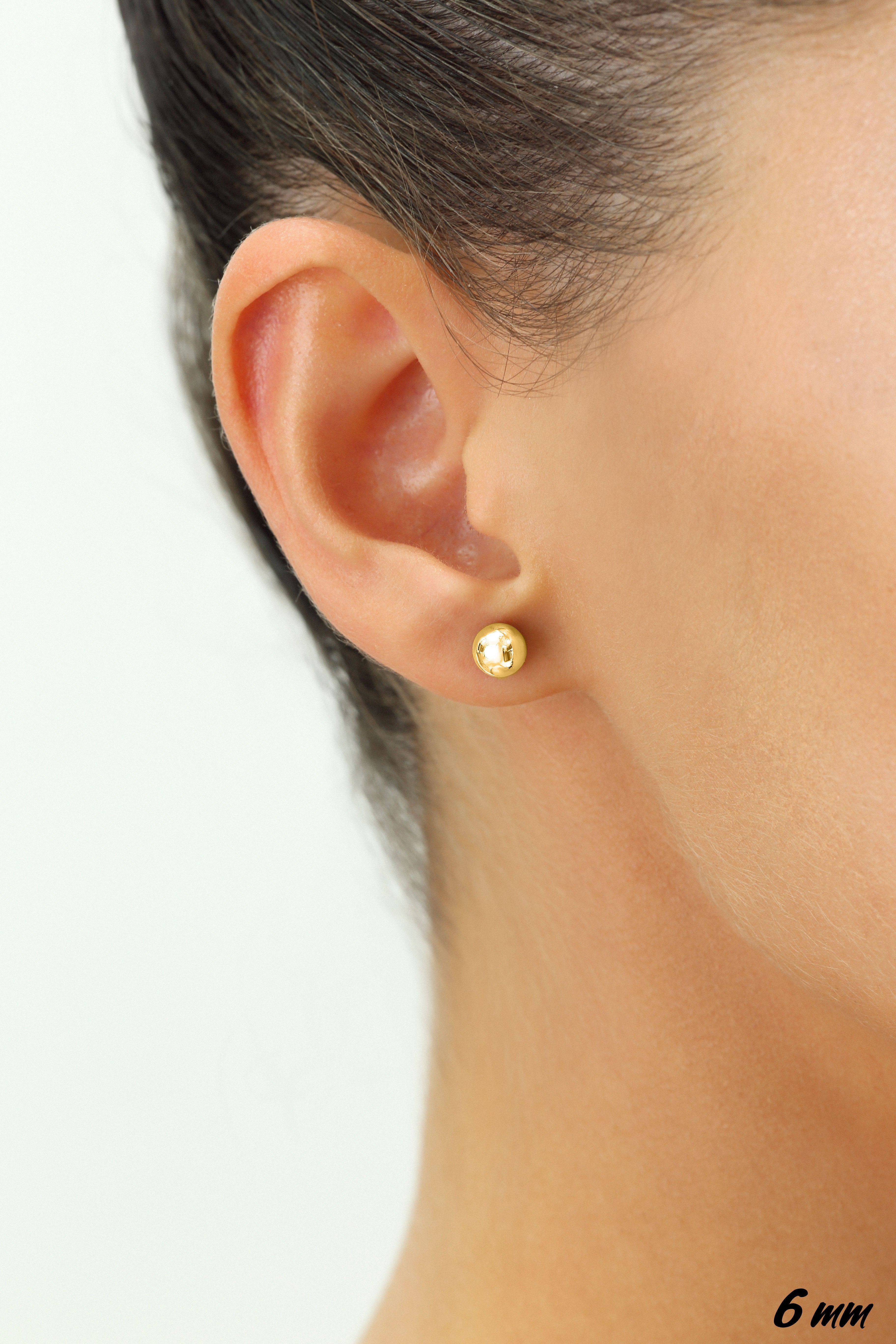 9ct Gold Ear Piercing Ball Studs - 4mm - S75912 | F.Hinds Jewellers