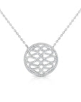 CZ Medallion Snake Necklace in