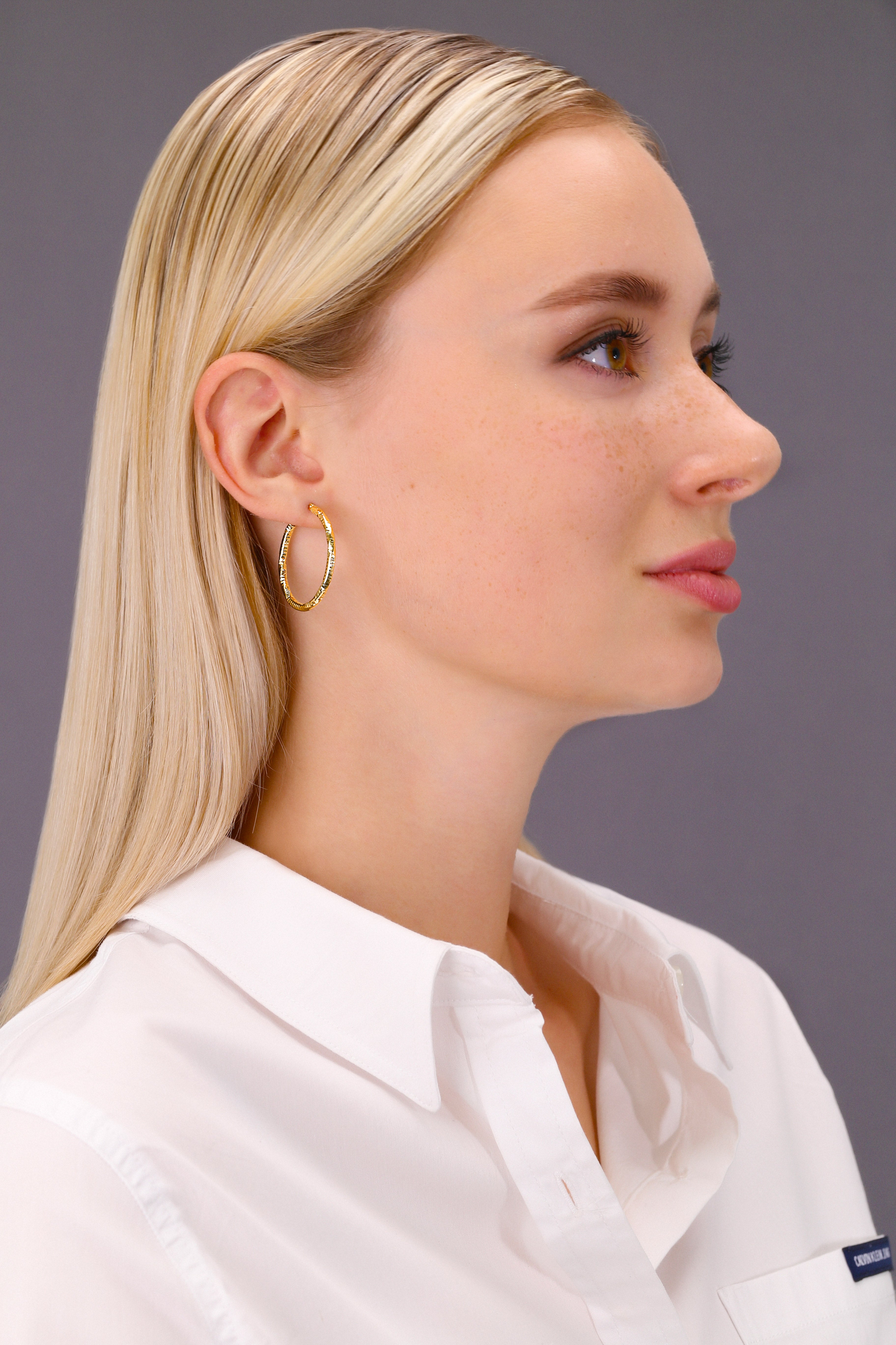 Calvin klein hot sale hoop earrings