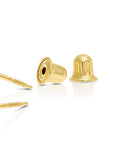 10k Yellow Gold Tiny Triangle Stud Earrings