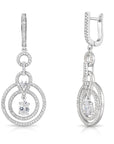 CZ Royal Teardrop Charm Necklace in