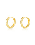 14k Gold Small Huggie Hoop Earrings