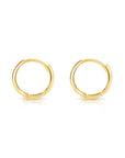 14k Gold Small Huggie Hoop Earrings