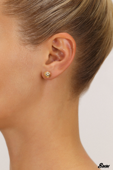 Buy Ball Stud Earrings // Tiny Gold Ball Earrings . 3mm & 4mm Ball Post  Earrings . Dainty Classic Ball Stud . Modern Minimalist Style . Delicate  Online in India - Etsy