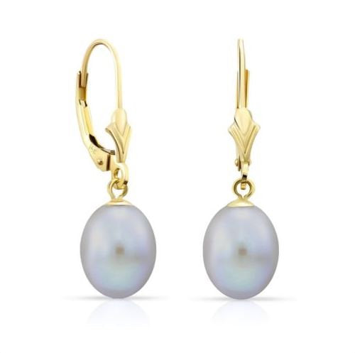 Baroque Pearl Drop Earrings 14k Gold - Kinn