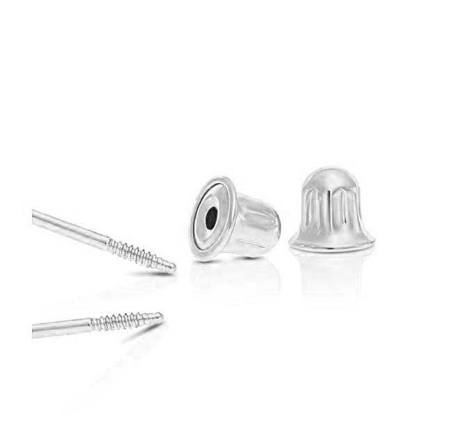 925 Silver Screw Back Earring Replacement Backs for Trustmark