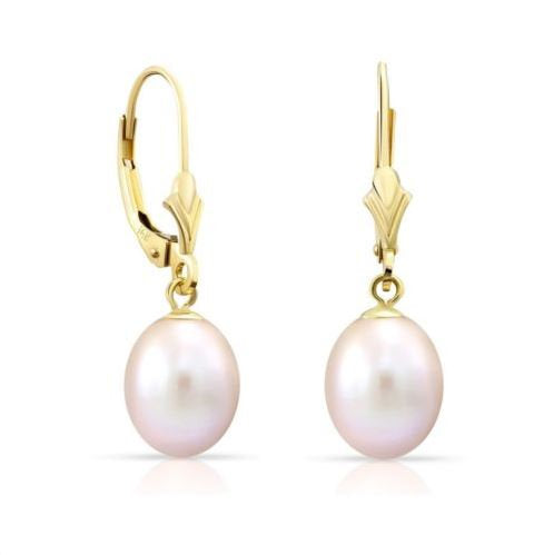 14k Gold Freshwater Pearl Dangle Earrings, #42679 – Tilo Jewelry®